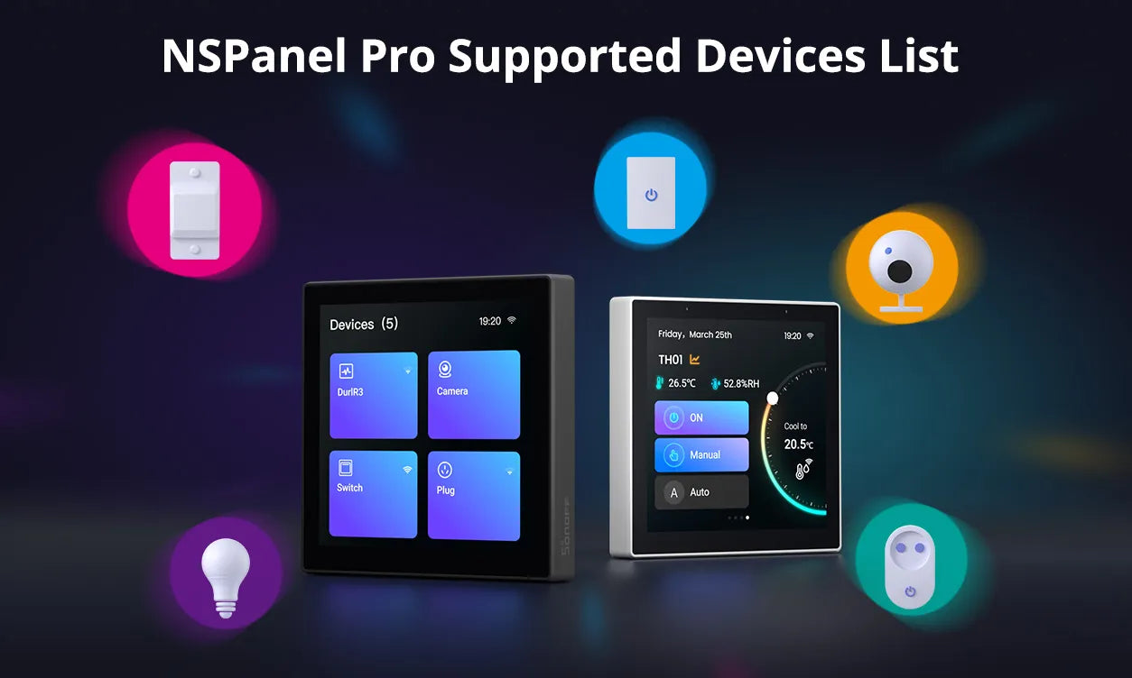 NSPanel Pro Supported Devices List