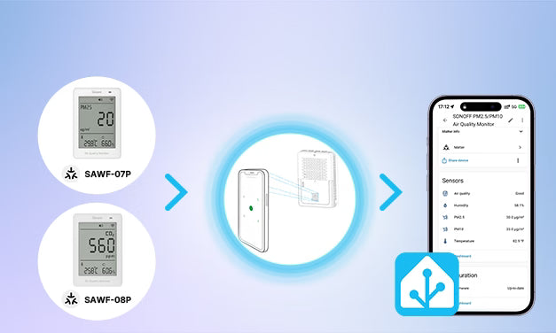 add sonoff Matter air quality sensor to HA via scaning QR code