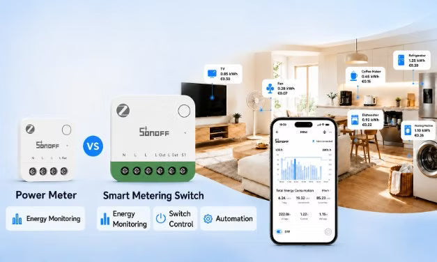 How to Monitor Energy Consumption: Power Meter vs Smart Metering Switch