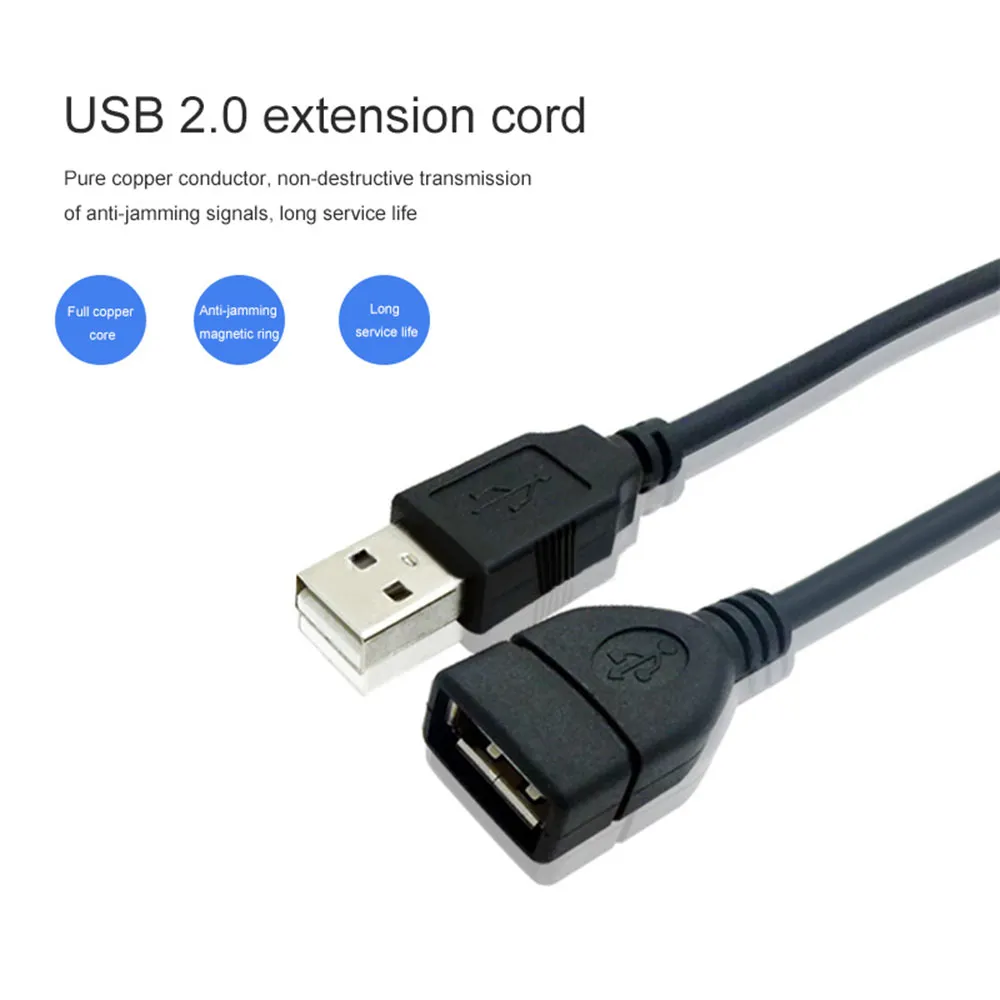 1.5M USB Male to Female Extension Cable