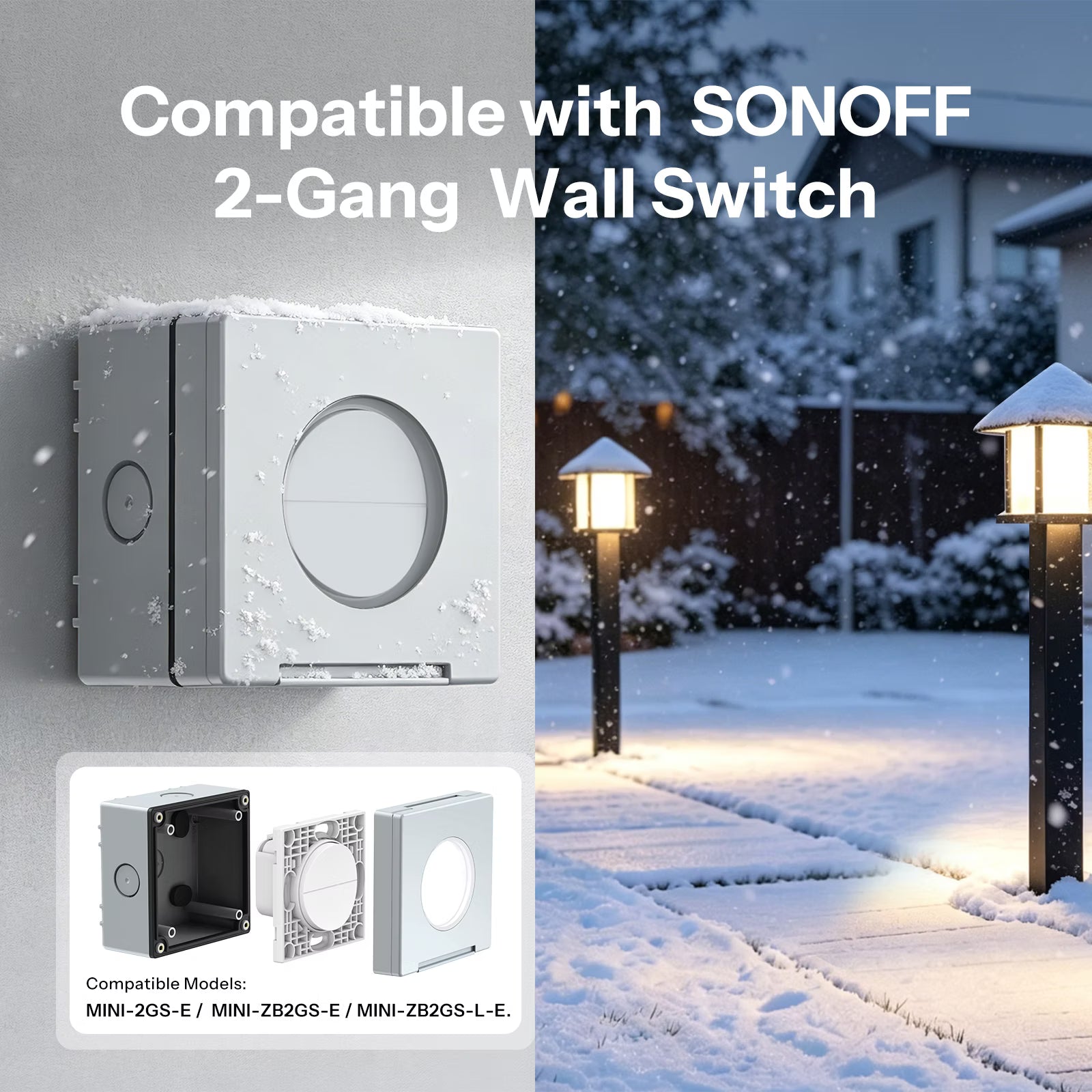 Caixa Impermeável para Exterior SONOFF Fusion Series IP65 | EWPB