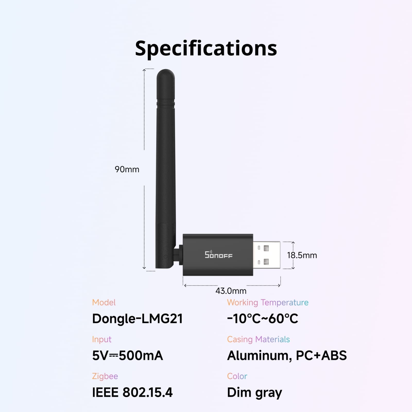 SONOFF Dongle Lite MG21 Zigbee/Thread USB Dongle | Dongle-LMG21