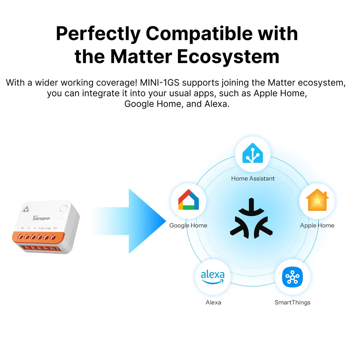 SONOFF MINI ONE Matter Over WiFi Smart Switch | MINI-1GS