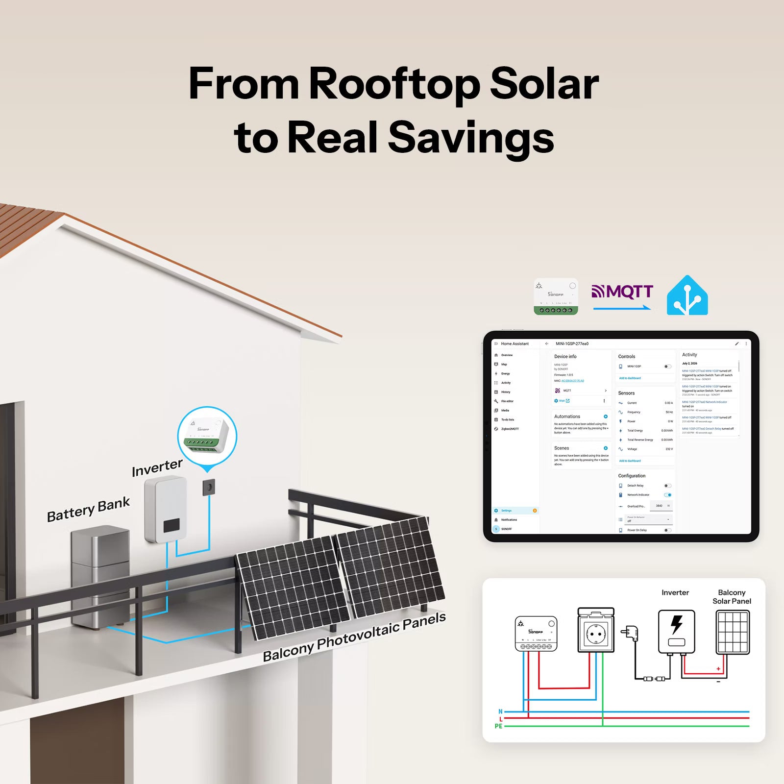 SONOFF MINI ONE PM Matter-über-WLAN-Smart-Schalter | MINI-1GSP