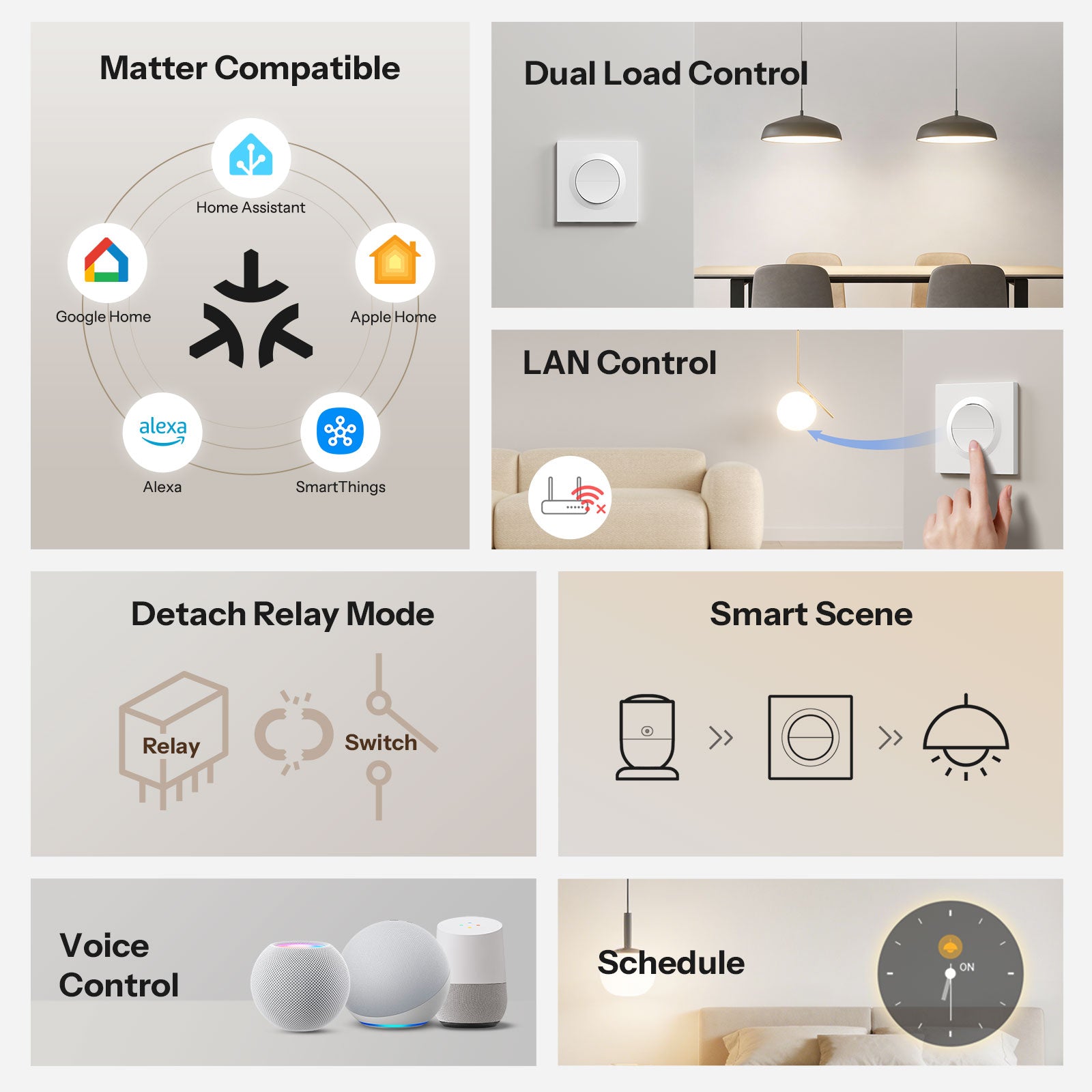 SONOFF Orb-MW2 Matter Over WiFi Double Smart Wall Switch | MINI-2GS-E