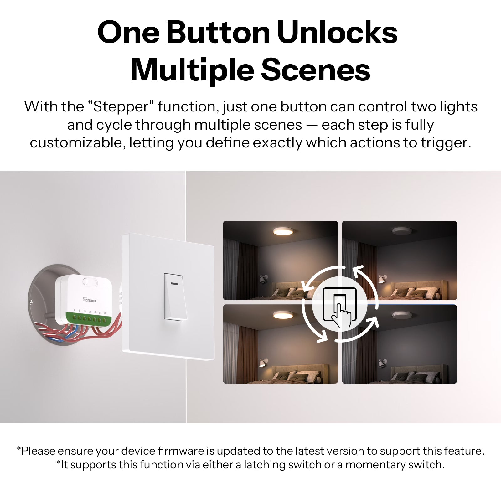 SONOFF MINI DUO 2-Gang Matter Over WiFi Smart Switch | MINI-2GS