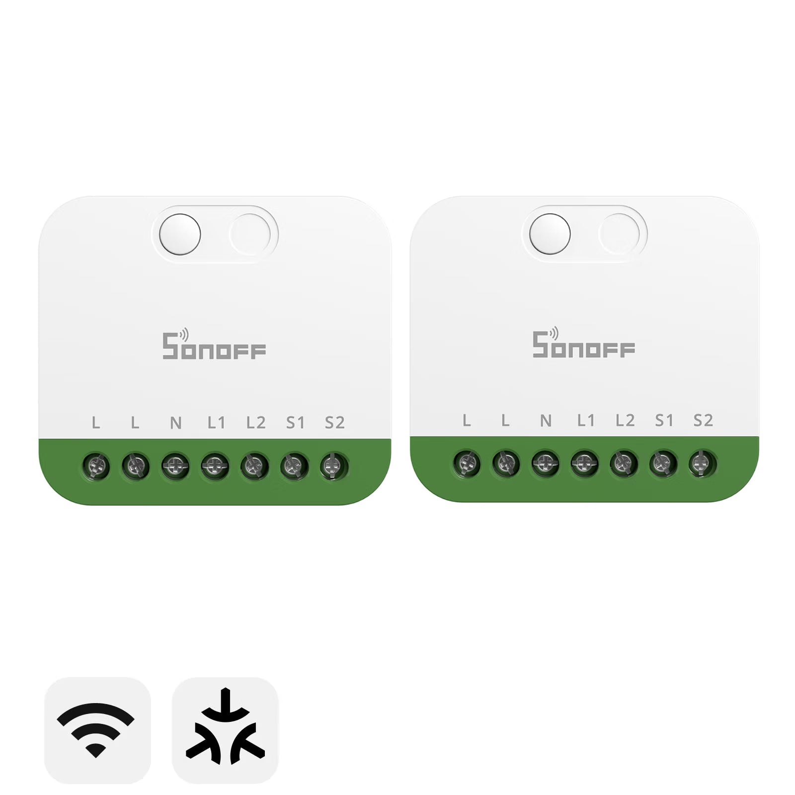 SONOFF MINI DUO Interruttore Intelligente 2 Vie Matter Over WiFi | MINI-2GS