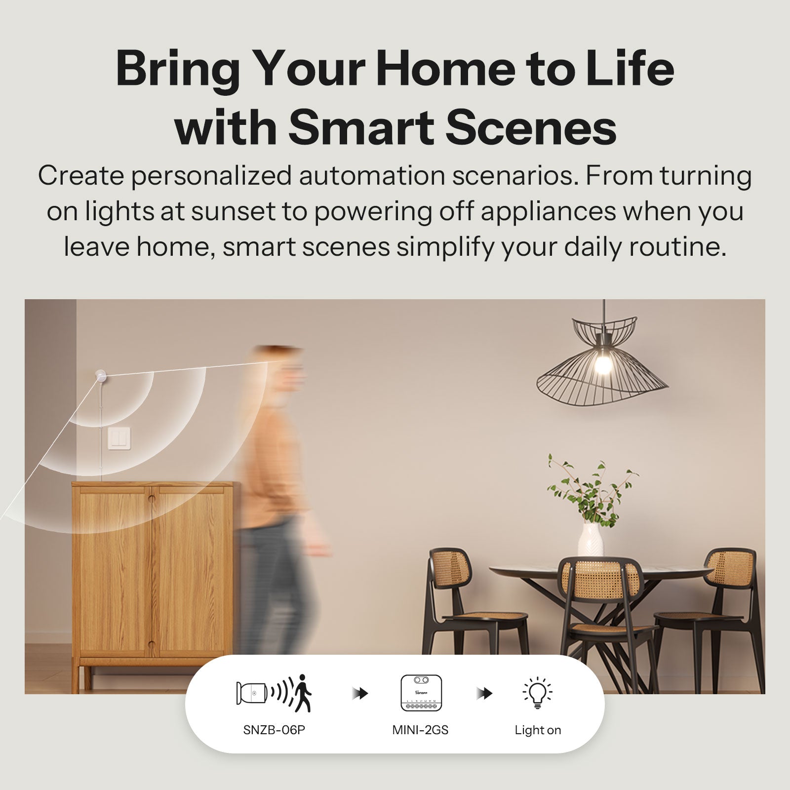 SONOFF MINI DUO Interruttore Intelligente 2 Vie Matter Over WiFi | MINI-2GS