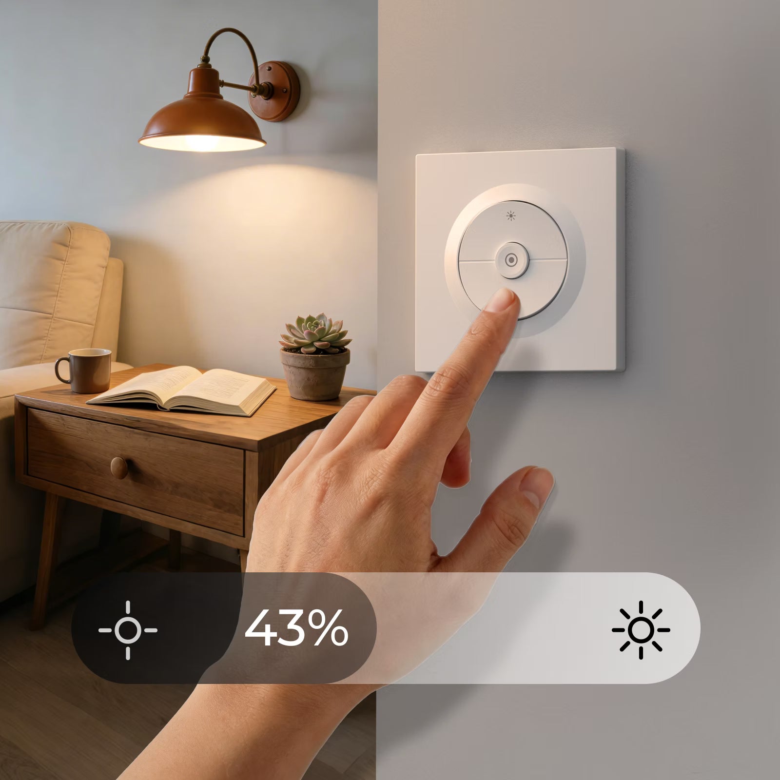 SONOFF Orb-DIM Matter Over WiFi Dimmer Wall Switch | MINI-DIM-E