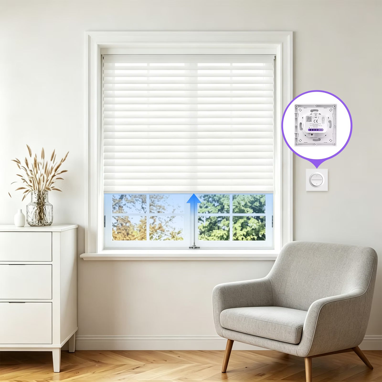 SONOFF Fusion Series Orb-RBS Matter Over WiFi Smart Roller Shutter Wall Switch | MINI-RBS-E