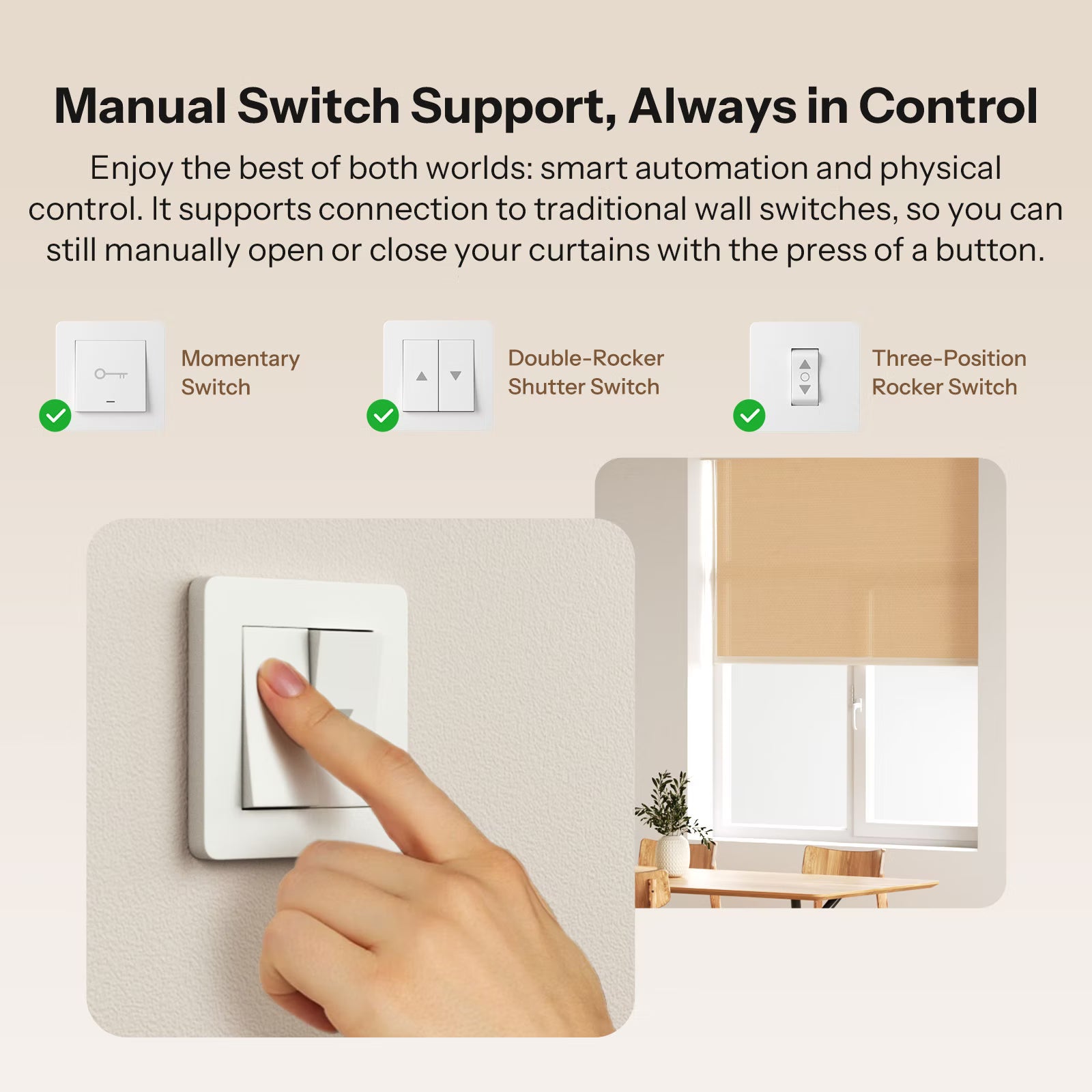 SONOFF Zigbee Smart Roller Shutter Switch | MINI-ZBRBS