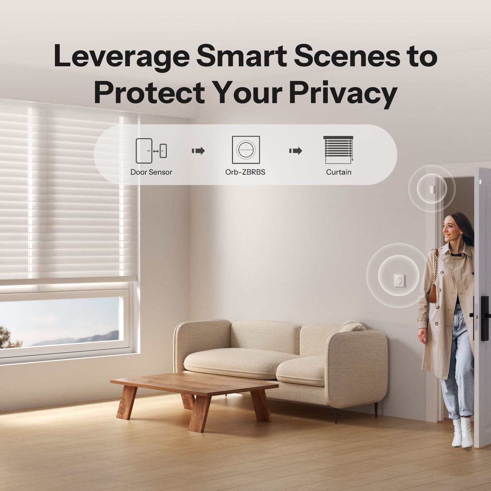 SONOFF Fusion Series Orb-ZBRBS Zigbee Smart Roller Shutter Wall Switch | MINI-ZBRBS-E