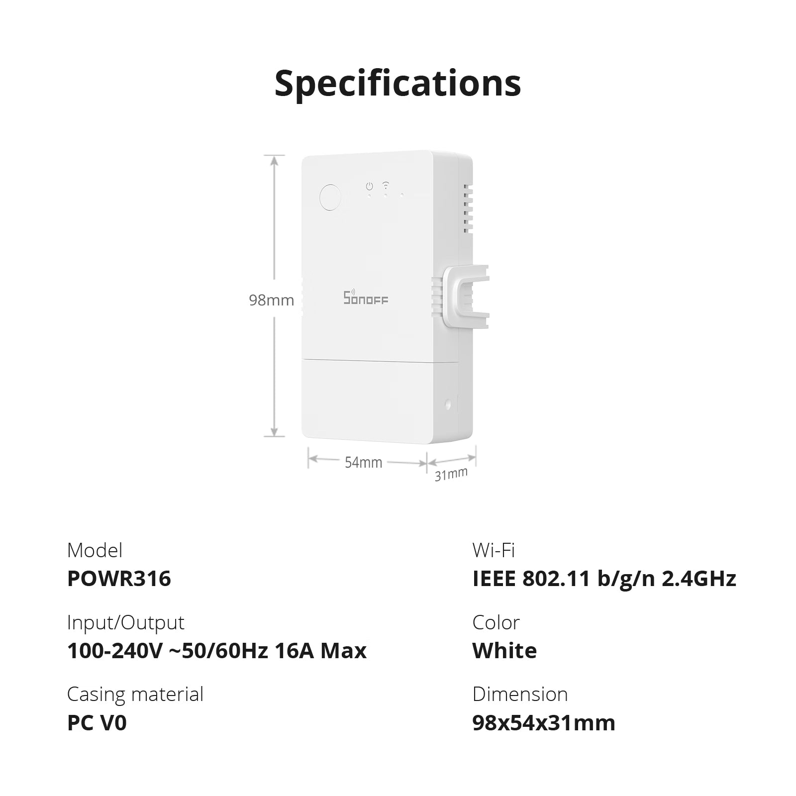 SONOFF POW Origin Smart Power Meter Switch