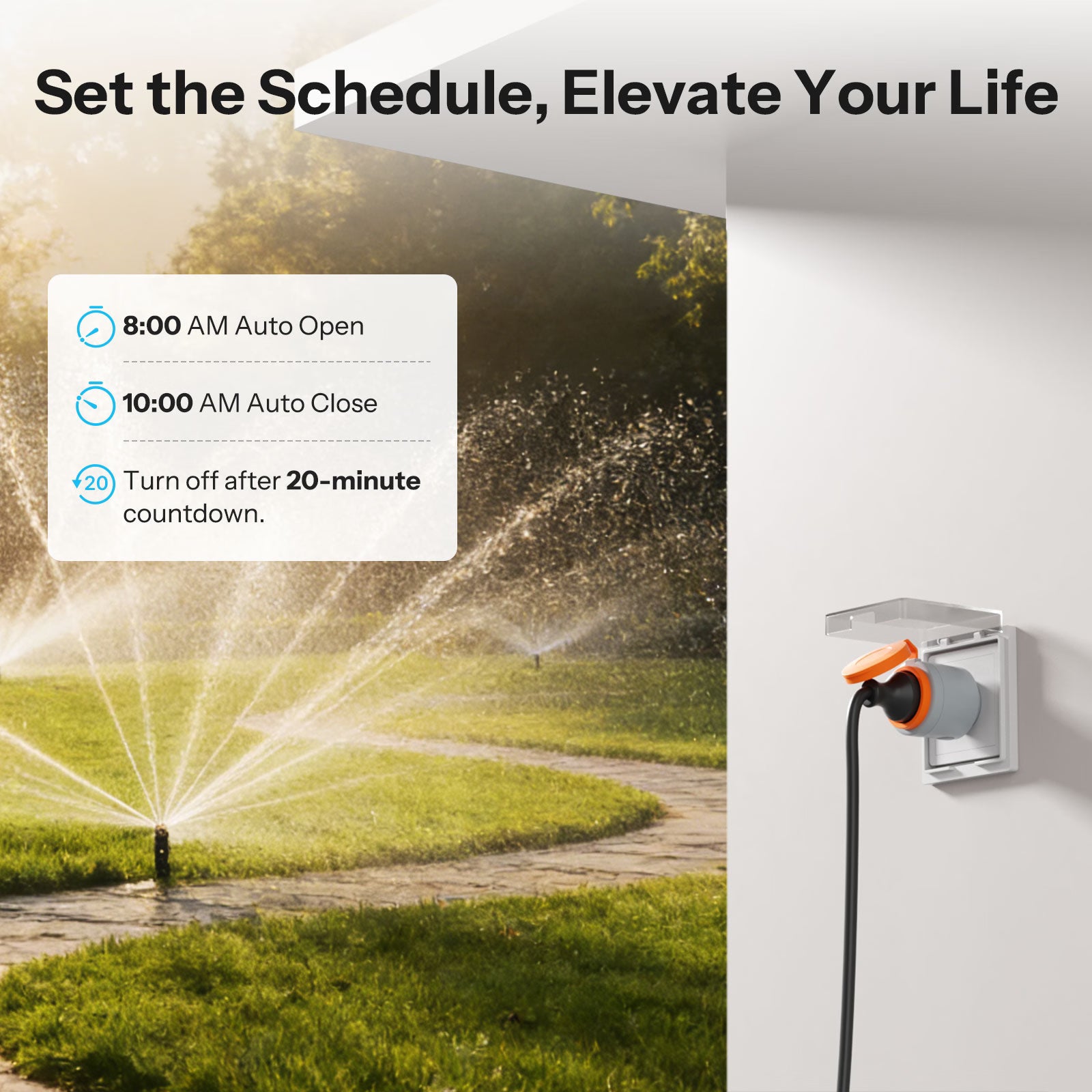 Enchufe Inteligente SONOFF S61s Exterior (Tipo F) Matter Over WiFi | S61STPF-PM-O
