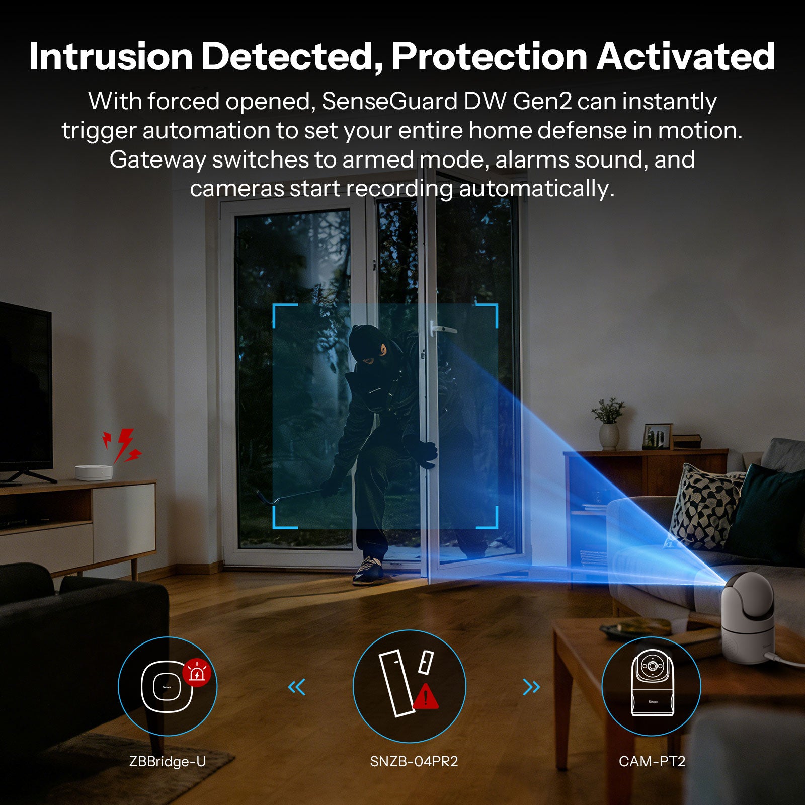 SONOFF SenseGuard DW Gen2 Sensor Inteligente para Porta/Janela Zigbee | SNZB-04PR2