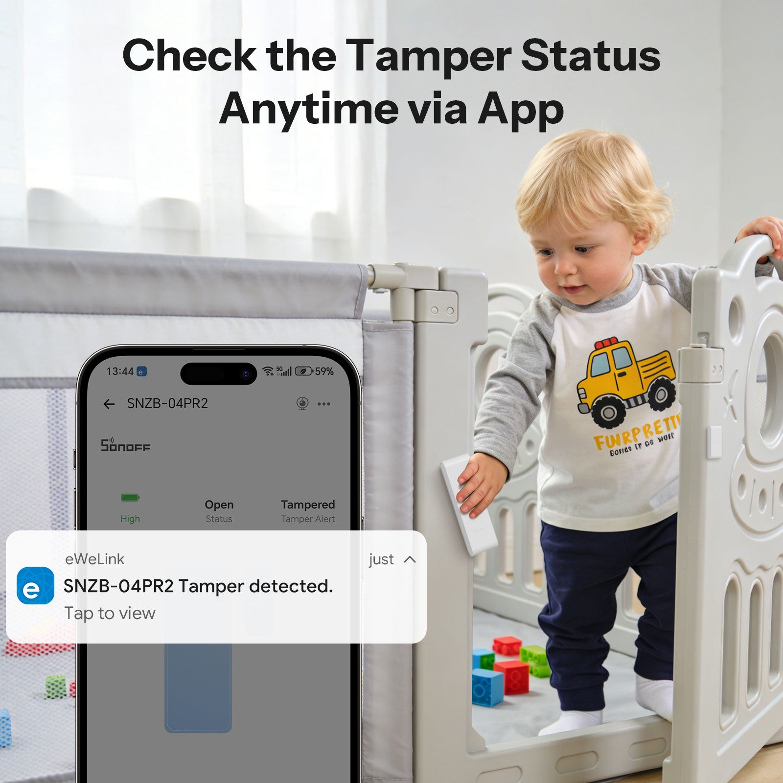 SONOFF SenseGuard DW Gen2 Sensor Inteligente para Porta/Janela Zigbee | SNZB-04PR2