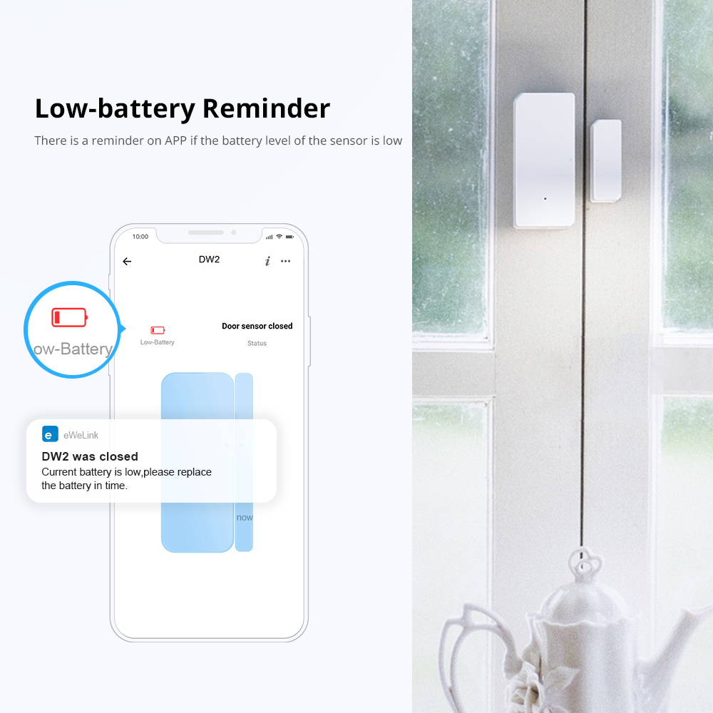 SONOFF DW2-Wi-Fi – Wireless Door/Window Sensor