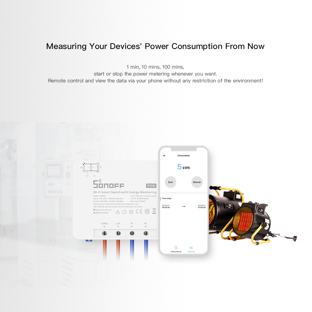 SONOFF POWR3 High Power Smart Switch