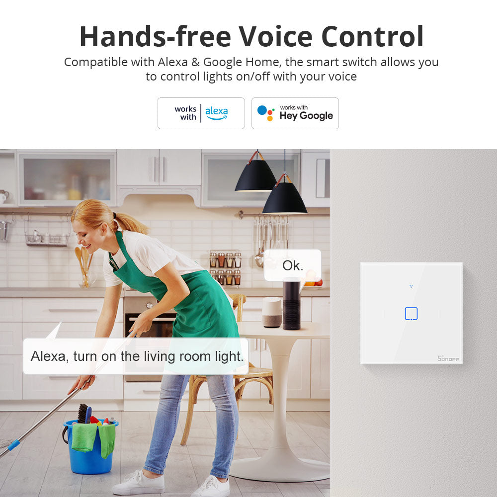 WLAN-Wandschalter der SONOFF TX-Serie EU