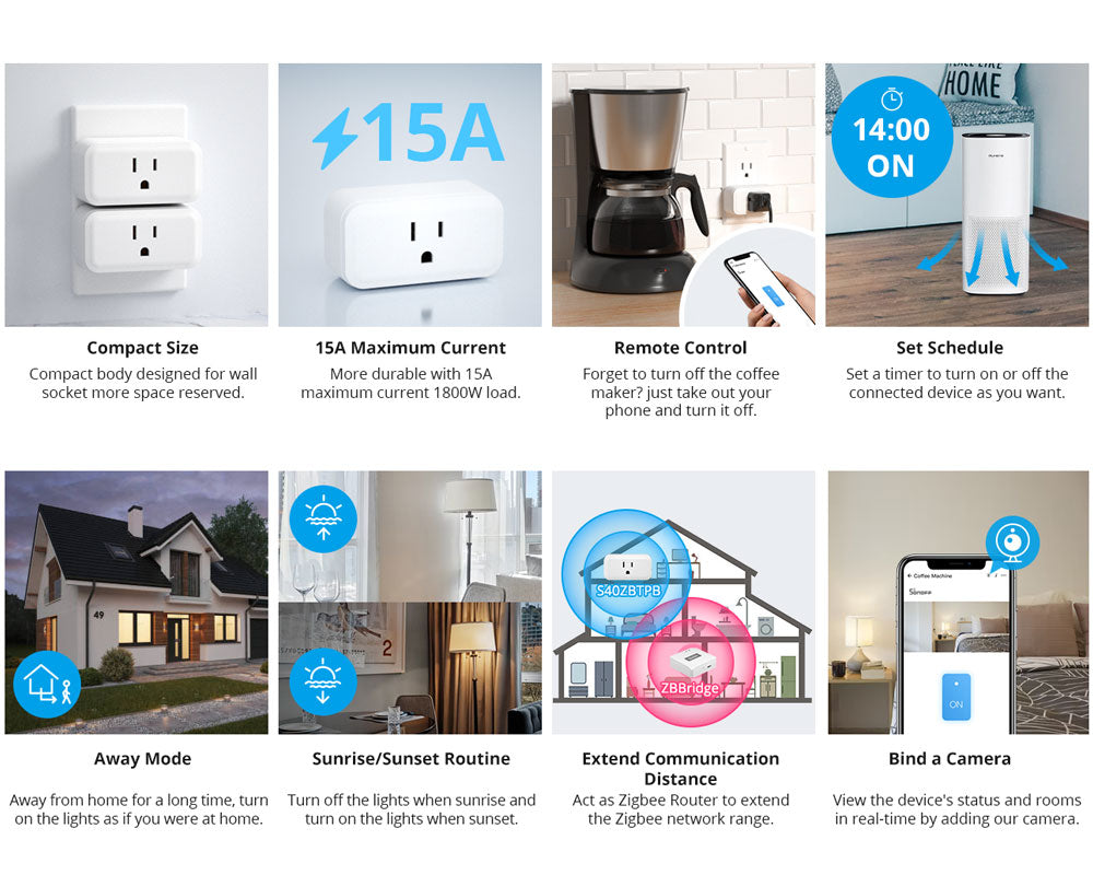 SONOFF Zigbee Smart Plug| iPlug Series S40 Lite