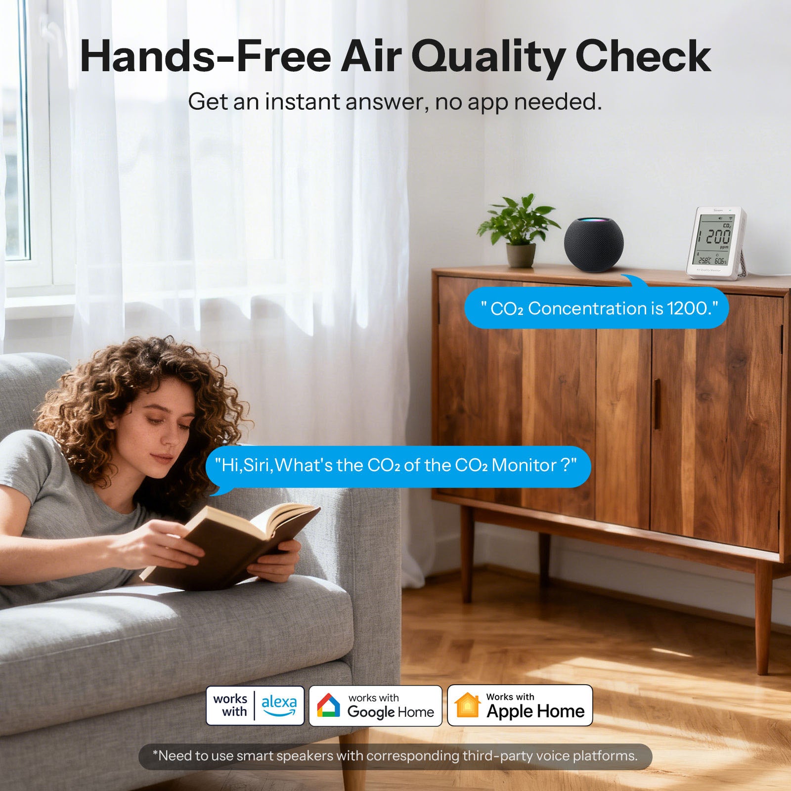 SONOFF AirGuard CO2 Matter Over Wi-Fi Luchtkwaliteitsmonitor | SAWF-08P