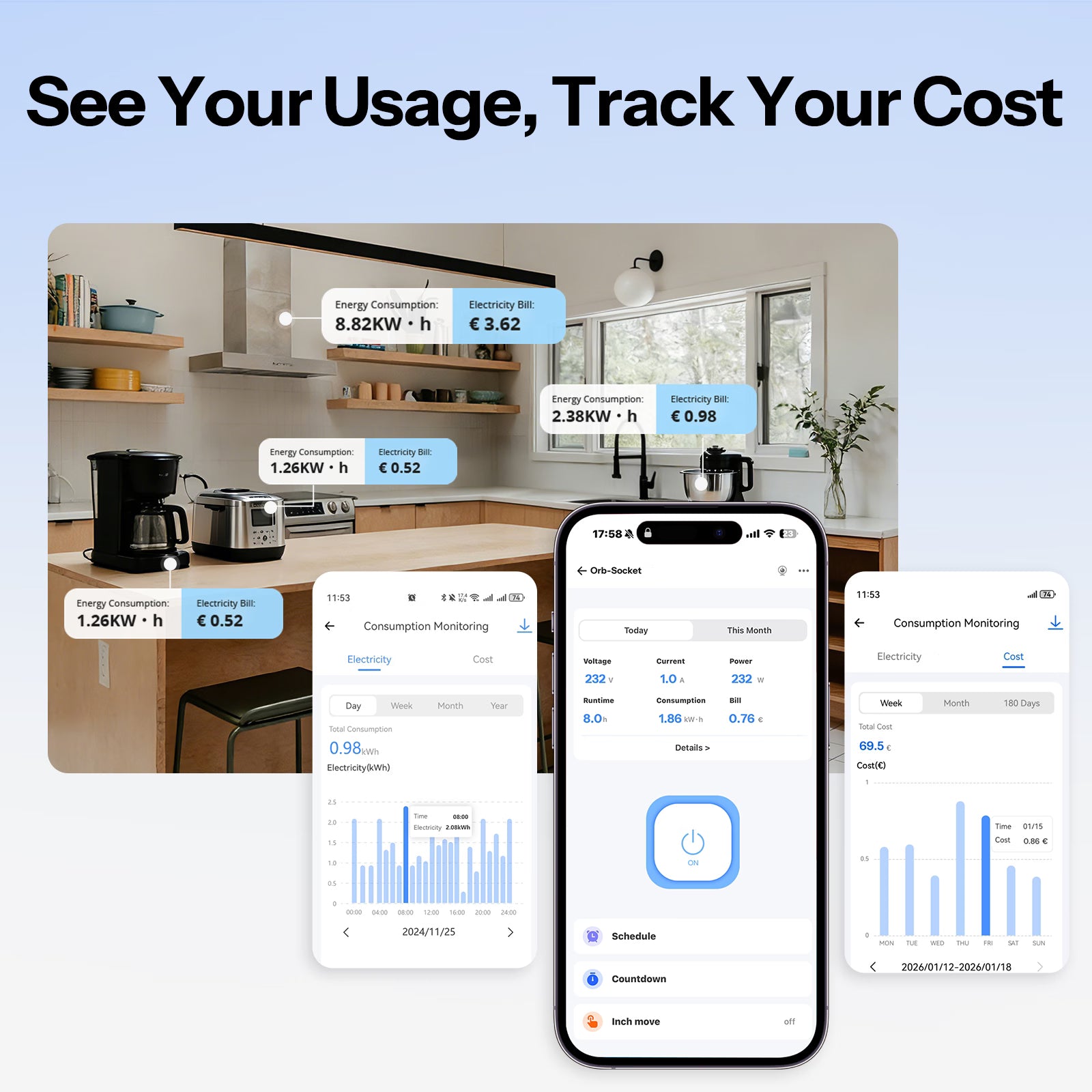 SONOFF Orb Socket Matter Over WiFi Eu Smart Wall Socket - Type E/Type F