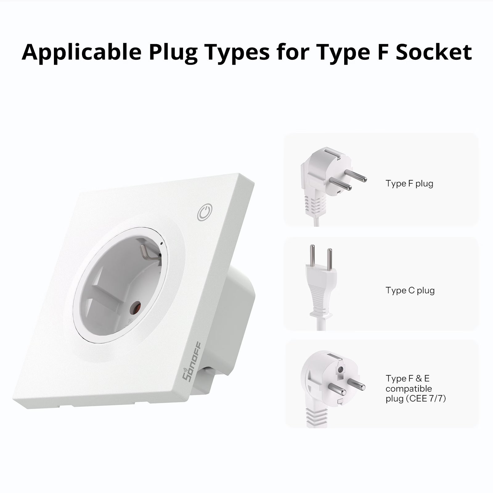 SONOFF Orb Socket Matter Over WiFi Eu Smart Wall Socket - Type E/Type F