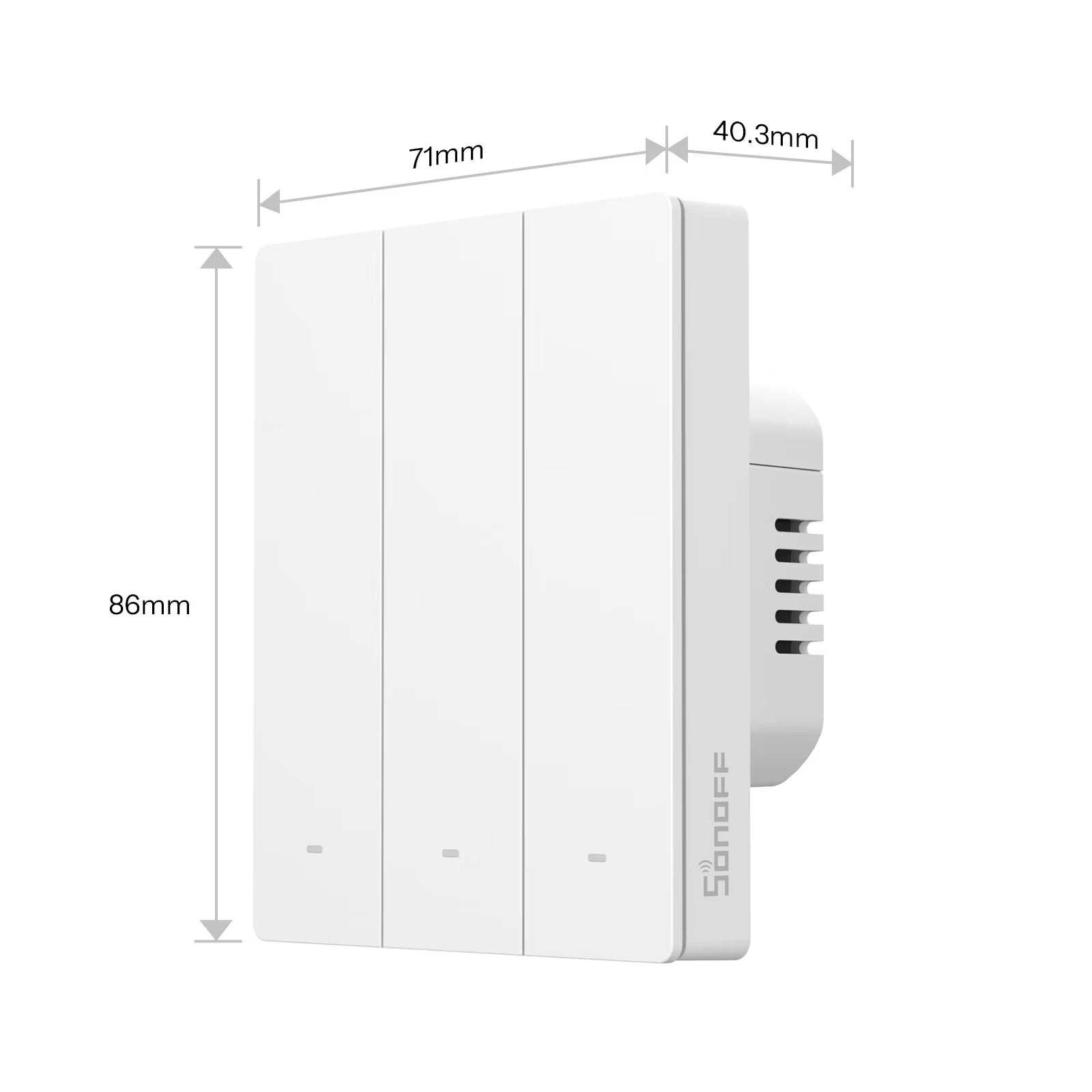 Interruptor de Parede Inteligente SONOFF SwitchMan Zigbee | Tipo ZBM5 80/86