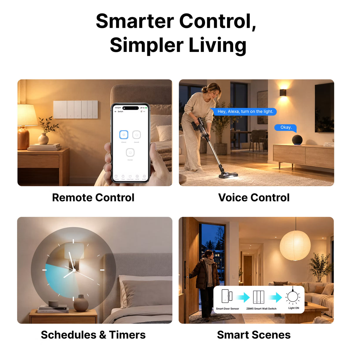 SONOFF SwitchMan Zigbee Smart Wall Switch | ZBM5 80 Type (EU Multi-Gang Type)