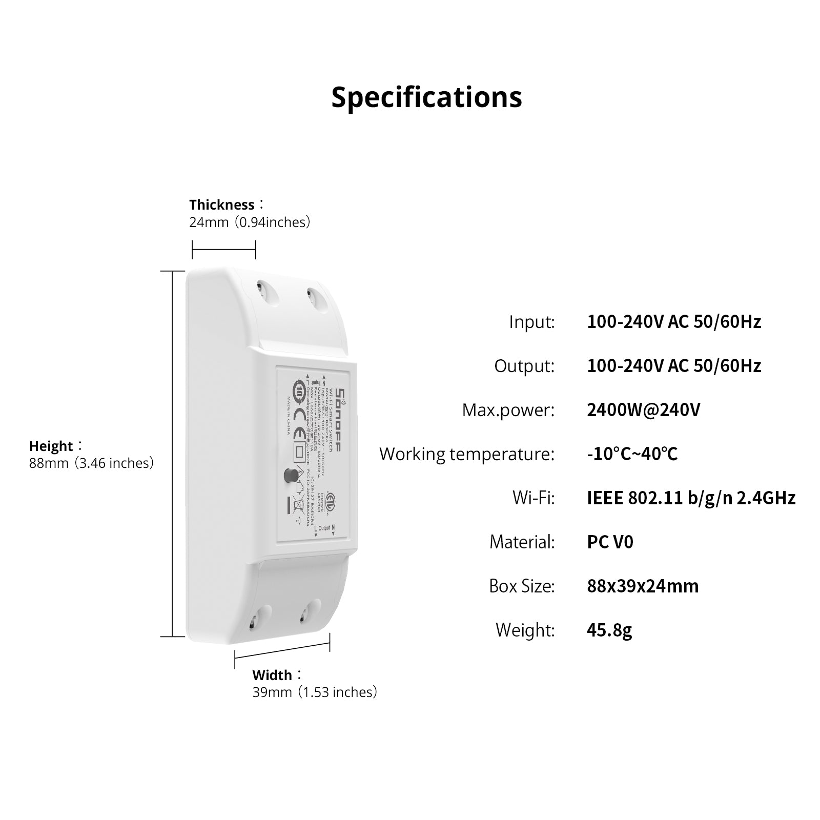SONOFF BASICR4 Wi-Fi Smart Switch