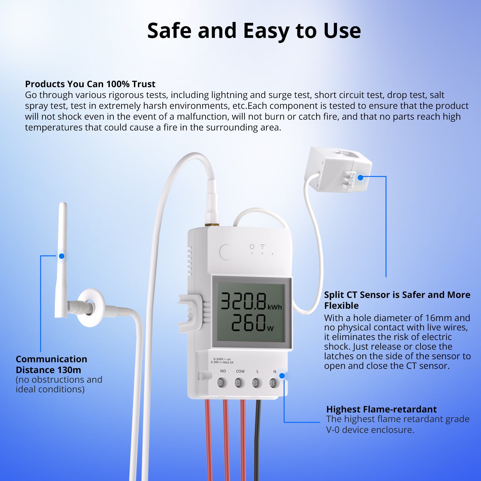 Medidor de Energia Inteligente SONOFF POW Ring | POWCT