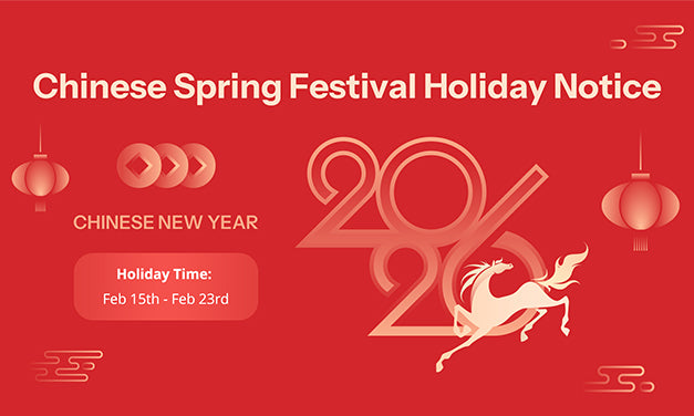 2026 Lunar New Year Holiday Notice