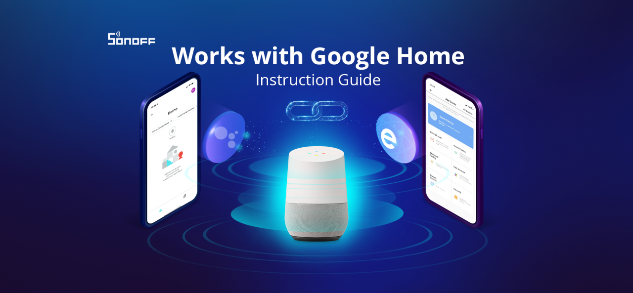WORKS WITH GOOGLE HOME INSTRUCTION GUIDE