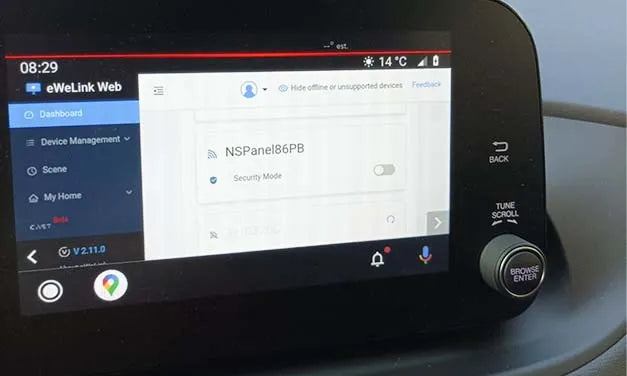 How to Control Your SONOFF Devices on the Car Screen?
