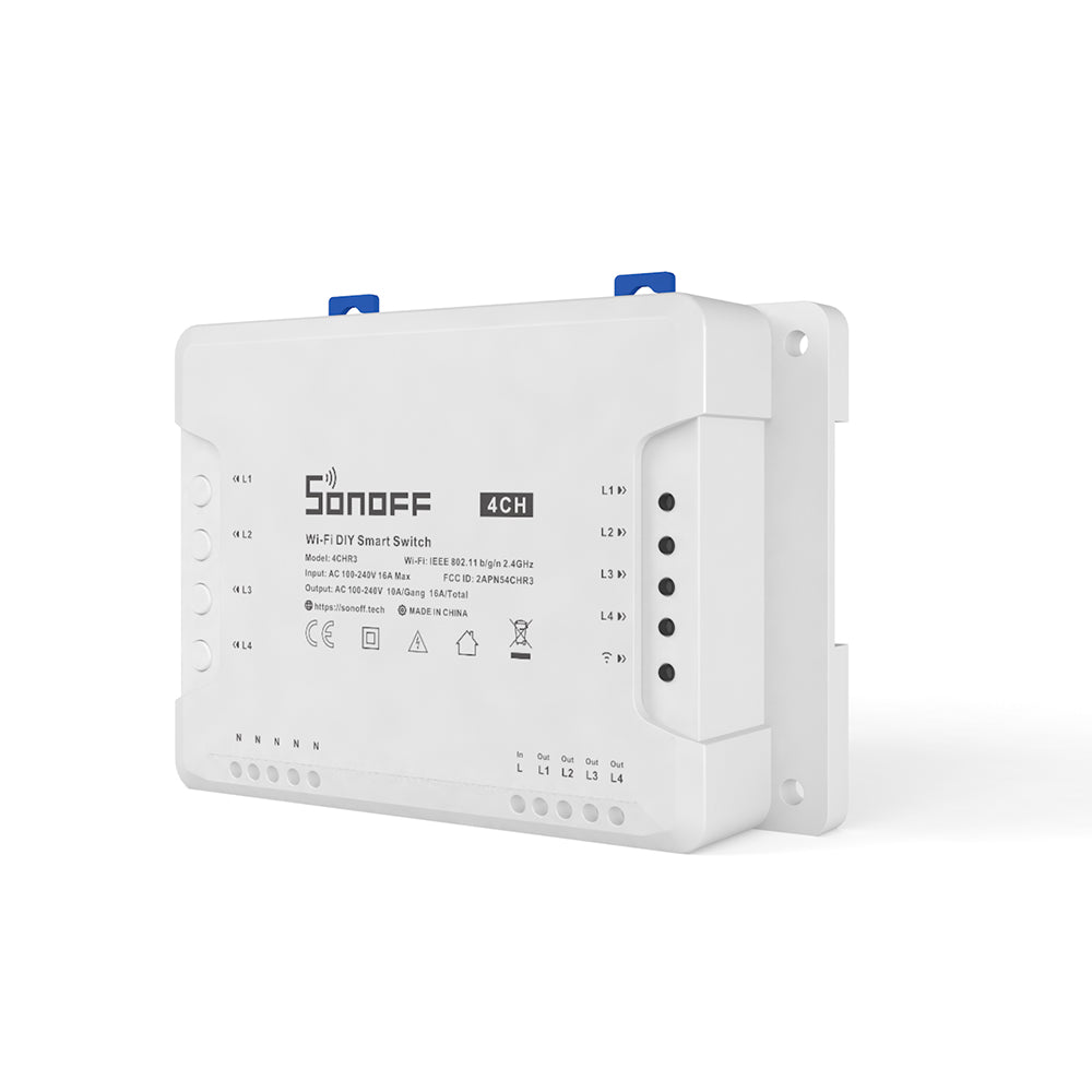 SONOFF 4CHR3 & 4CHPROR3 4-gang Wi-Fi Smart Switch with RF Control