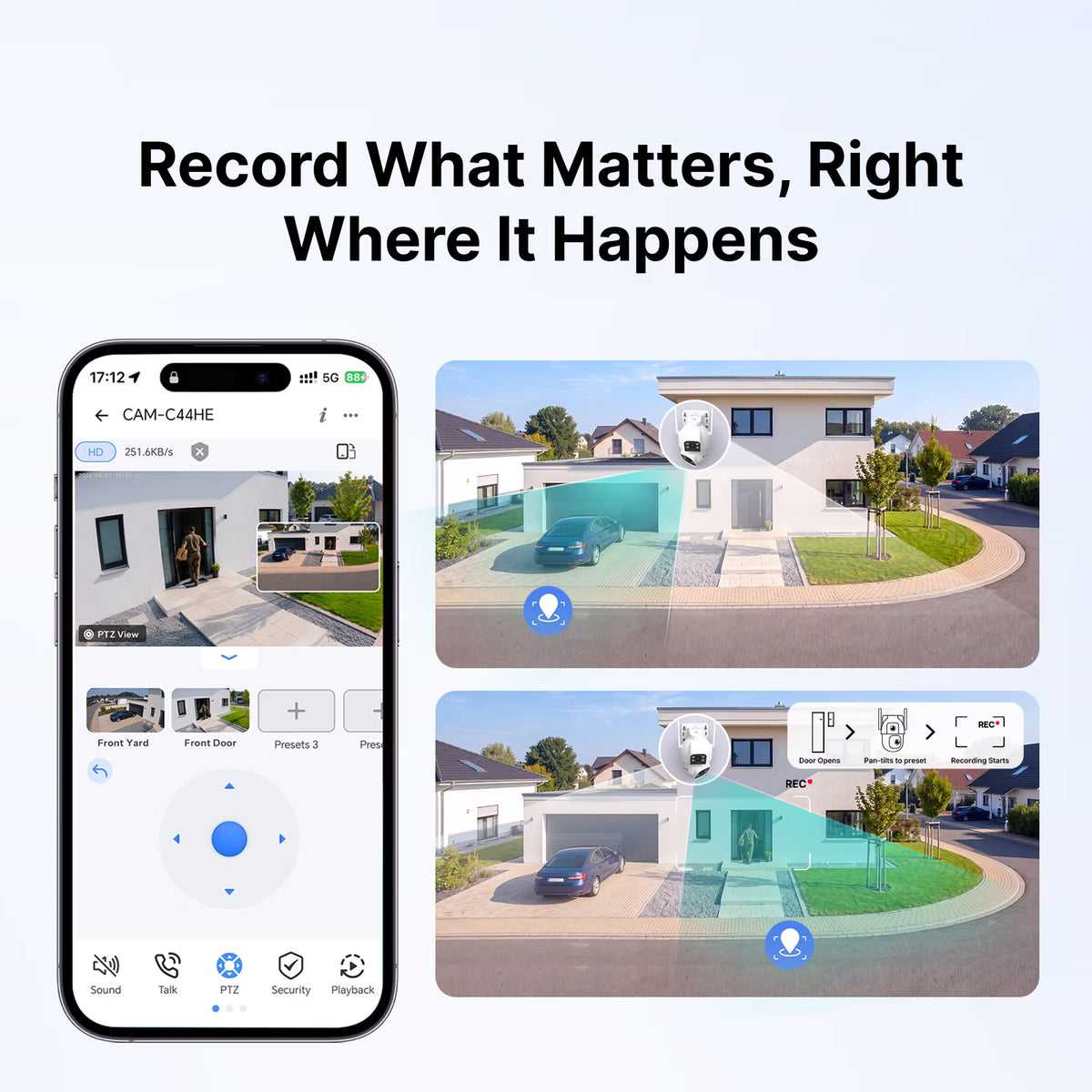 Hub per telecamera di sicurezza intelligente da esterno SONOFF CAM Outdoor DUO a doppio obiettivo | CAM-C44HE