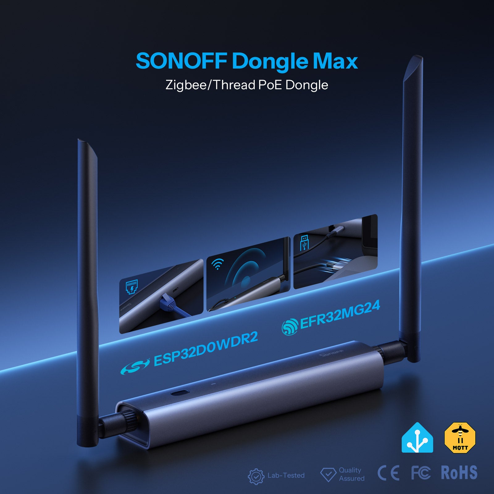SONOFF Dongle Max Zigbee/Thread PoE Dongle | Dongle-M