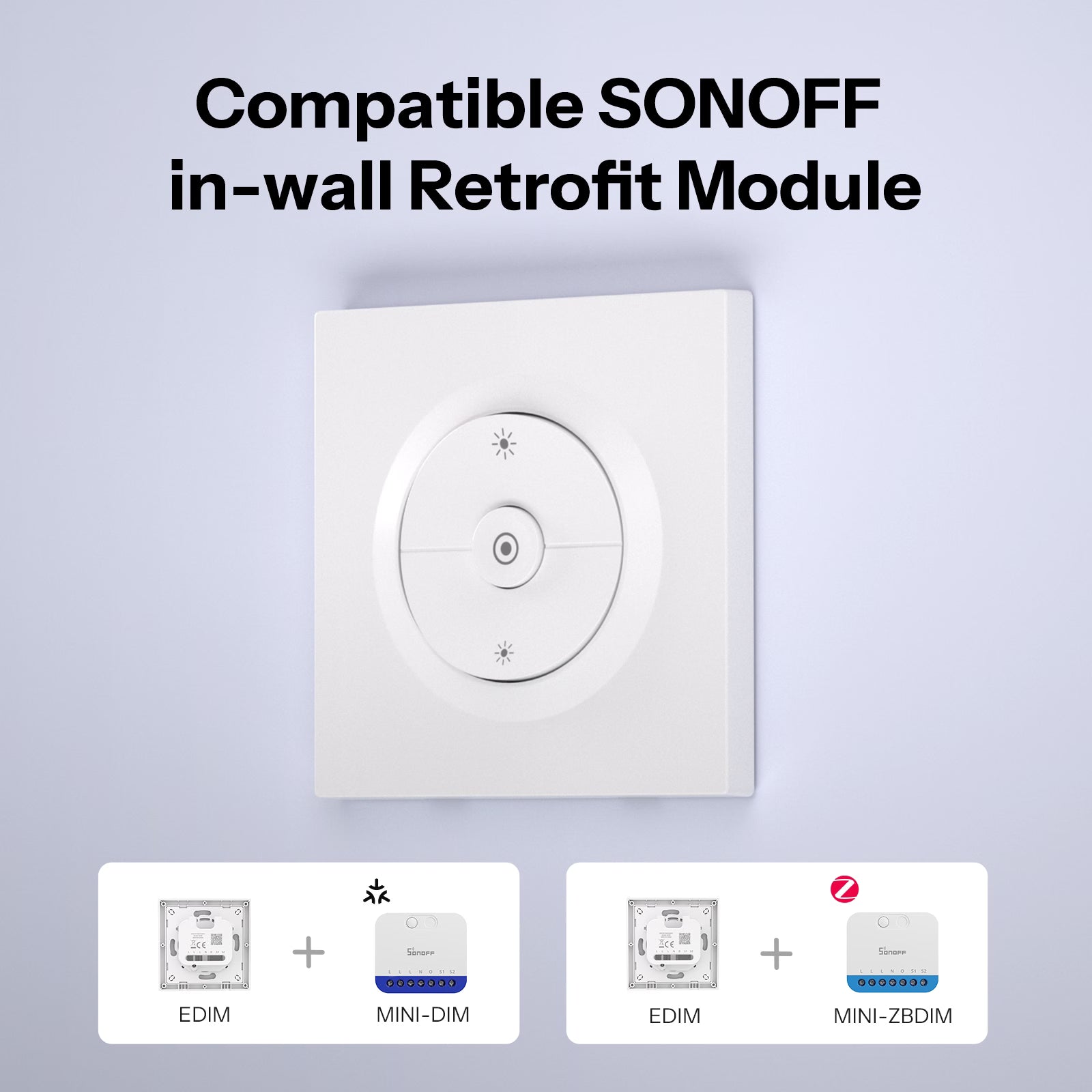 SONOFF Fusion Serie Dimmer Schakelaar Behuizing | EDIM