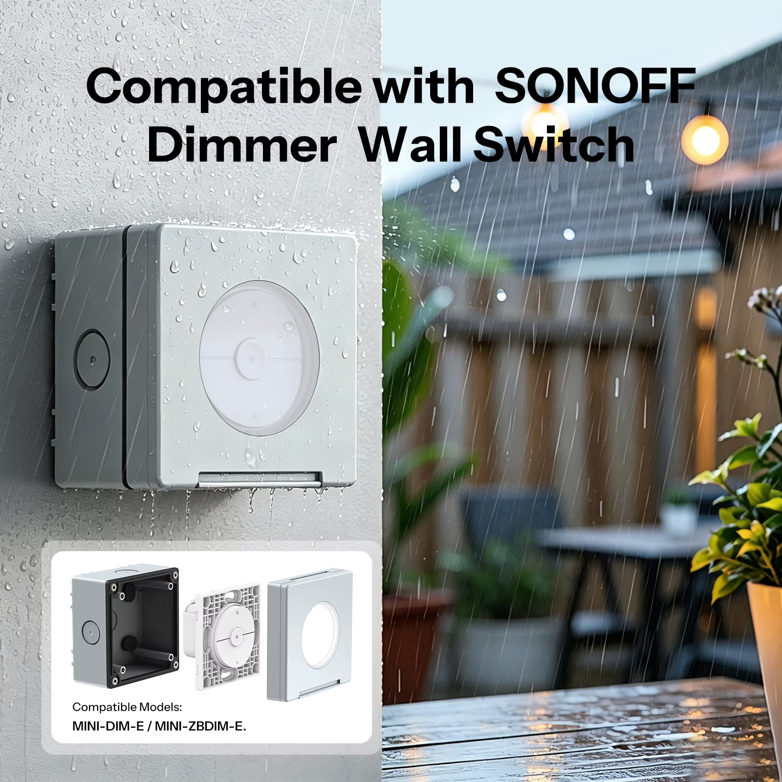Caixa Impermeável para Exterior SONOFF Fusion Series IP65 | EWPB