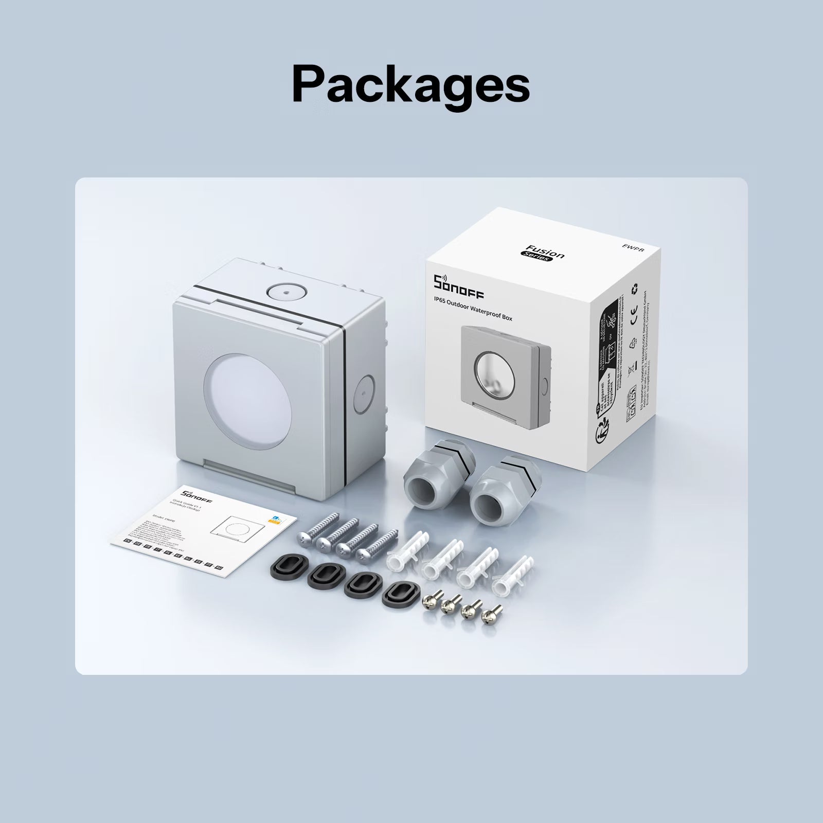 Caixa Impermeável para Exterior SONOFF Fusion Series IP65 | EWPB