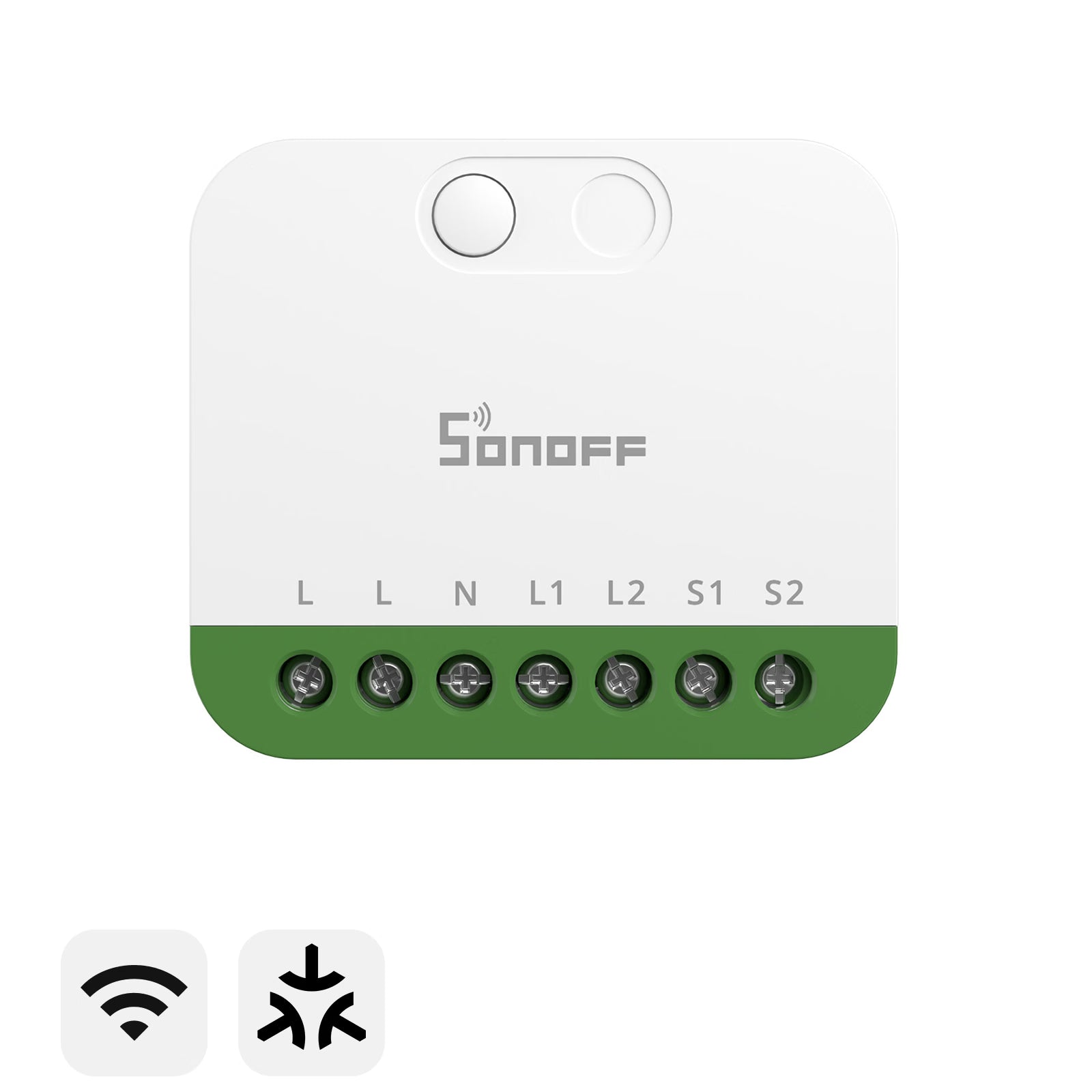 SONOFF MINI DUO Interruptor Inteligente 2-Gang Matter Over WiFi | MINI-2GS