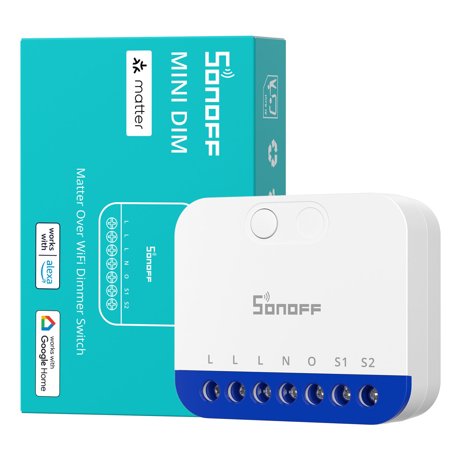 SONOFF MINI Extrem Matter Over WiFi Dimmer-Schalter | MINI-DIM