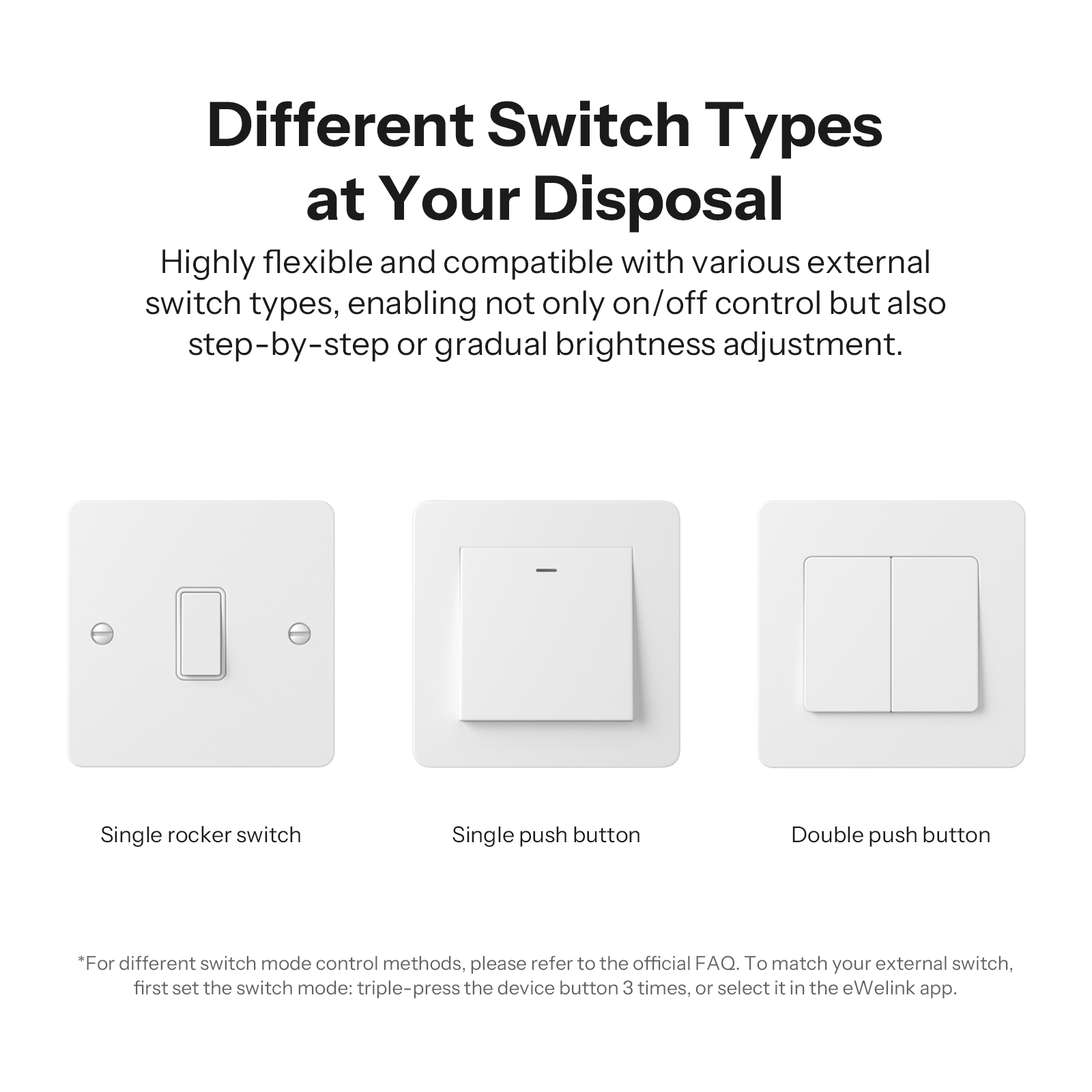 SONOFF MINI Extrem Matter Over WiFi Dimmer-Schalter | MINI-DIM