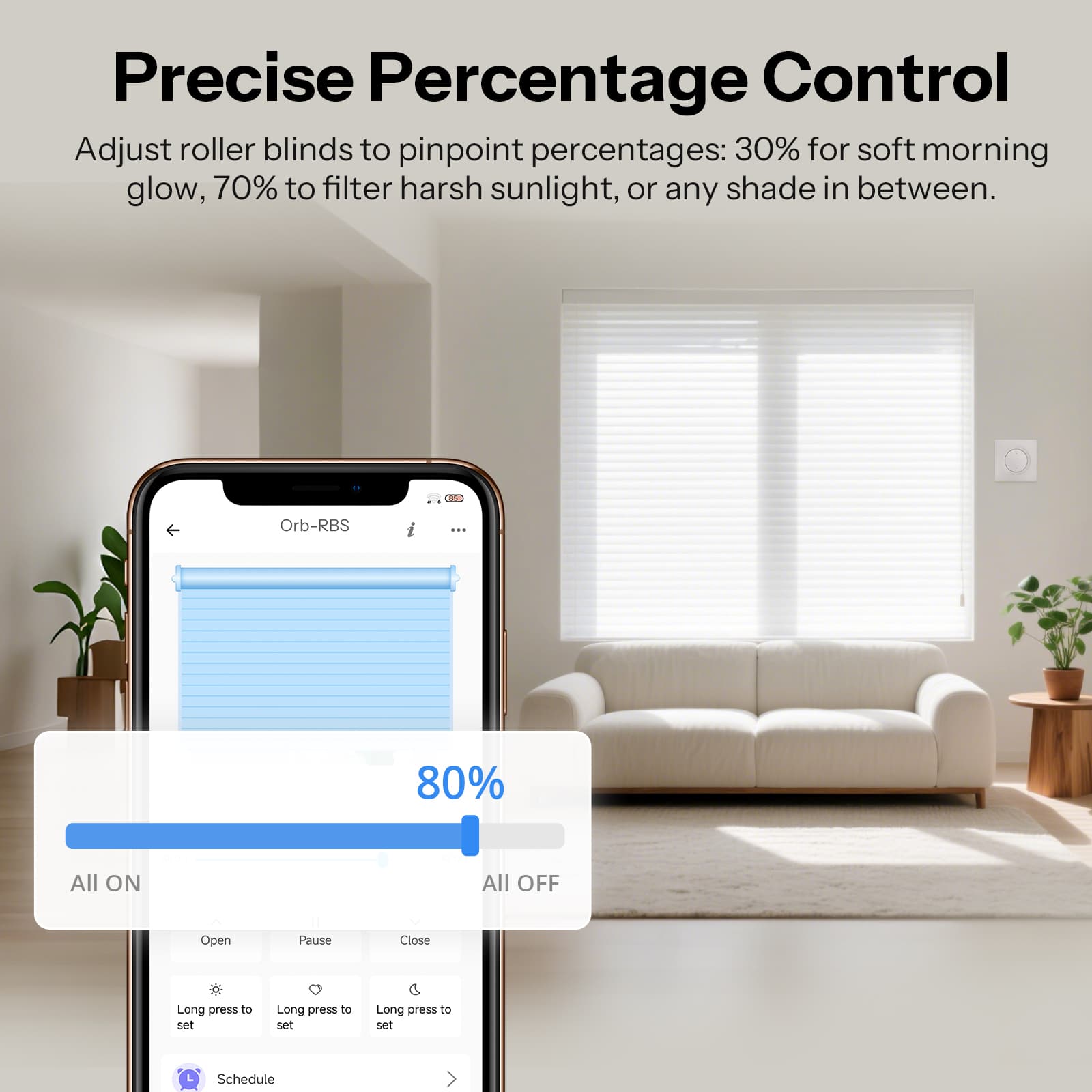 SONOFF Matter Over WiFi Smart Roller Shutter Wall Switch | Orb-RBS