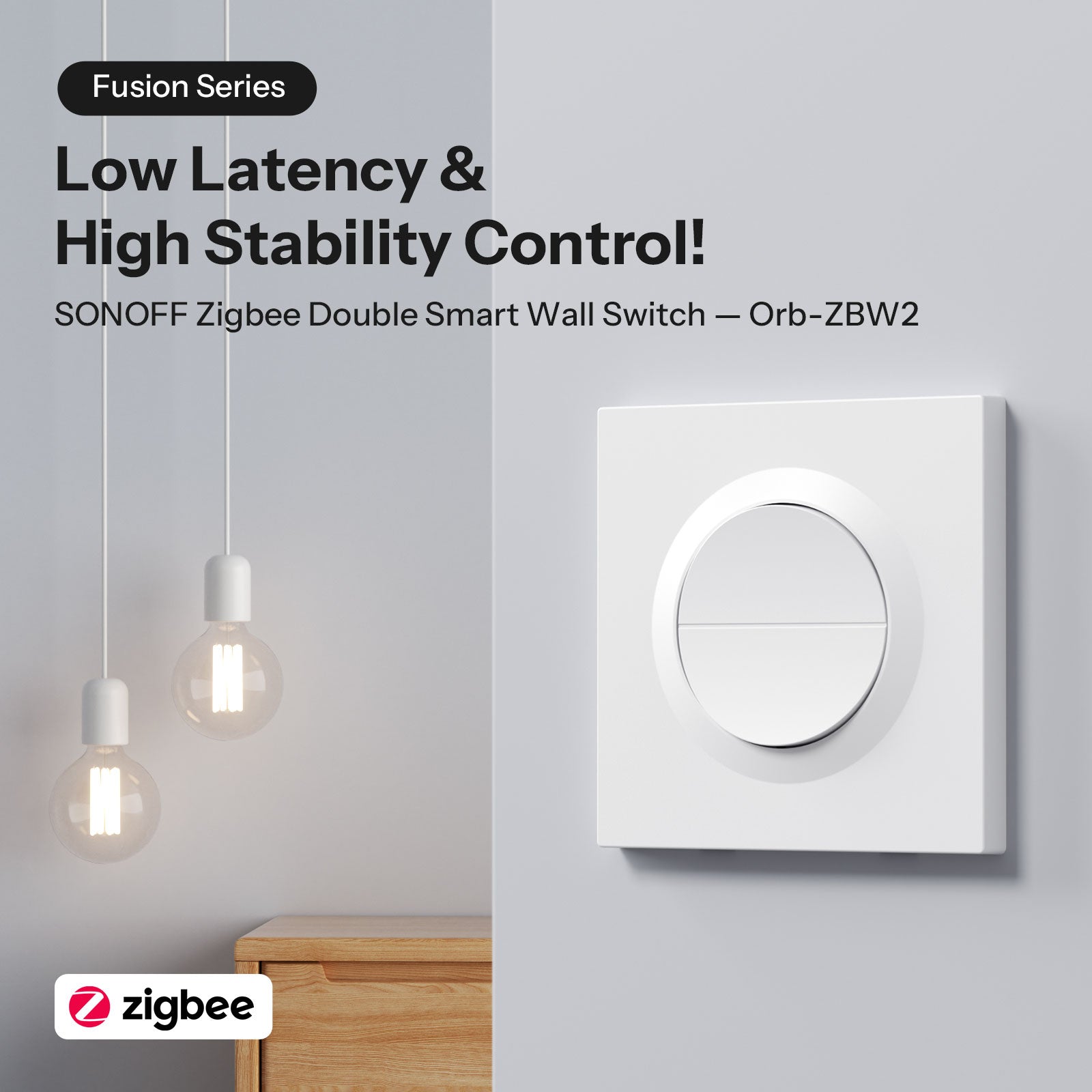 SONOFF Orb-ZBW2 Zigbee Double Smart Wall Switch | MINI-ZB2GS-E