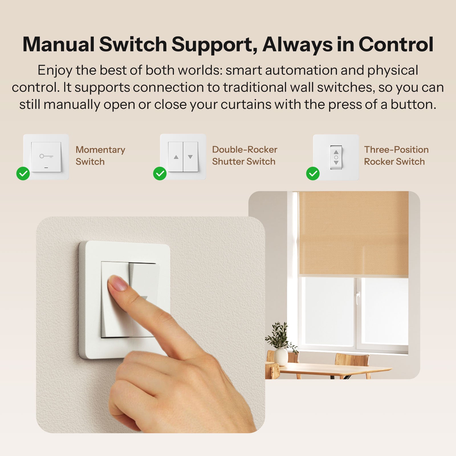 SONOFF Zigbee Smart Roller Shutter Switch | MINI-ZBRBS