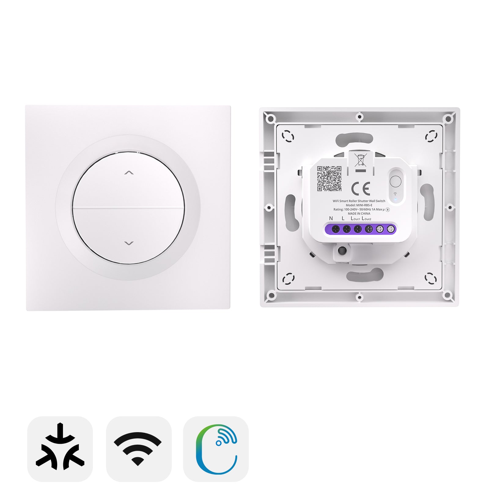 SONOFF Matter Over WiFi Smart Roller Shutter Wall Switch | Orb-RBS