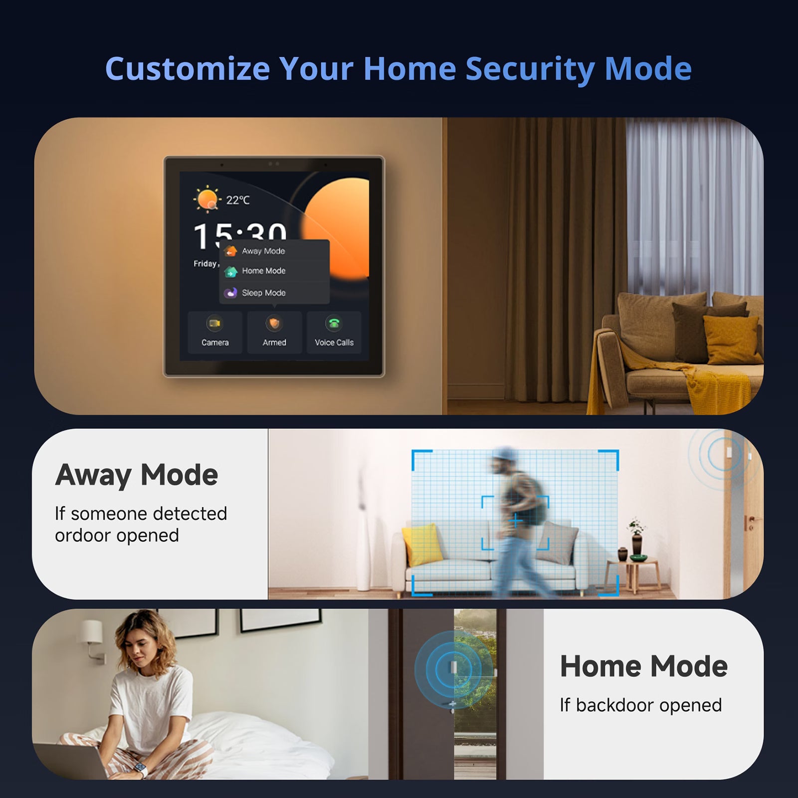 Painel de Controle para Casa Inteligente SONOFF NSPanel Pro Tipo 86