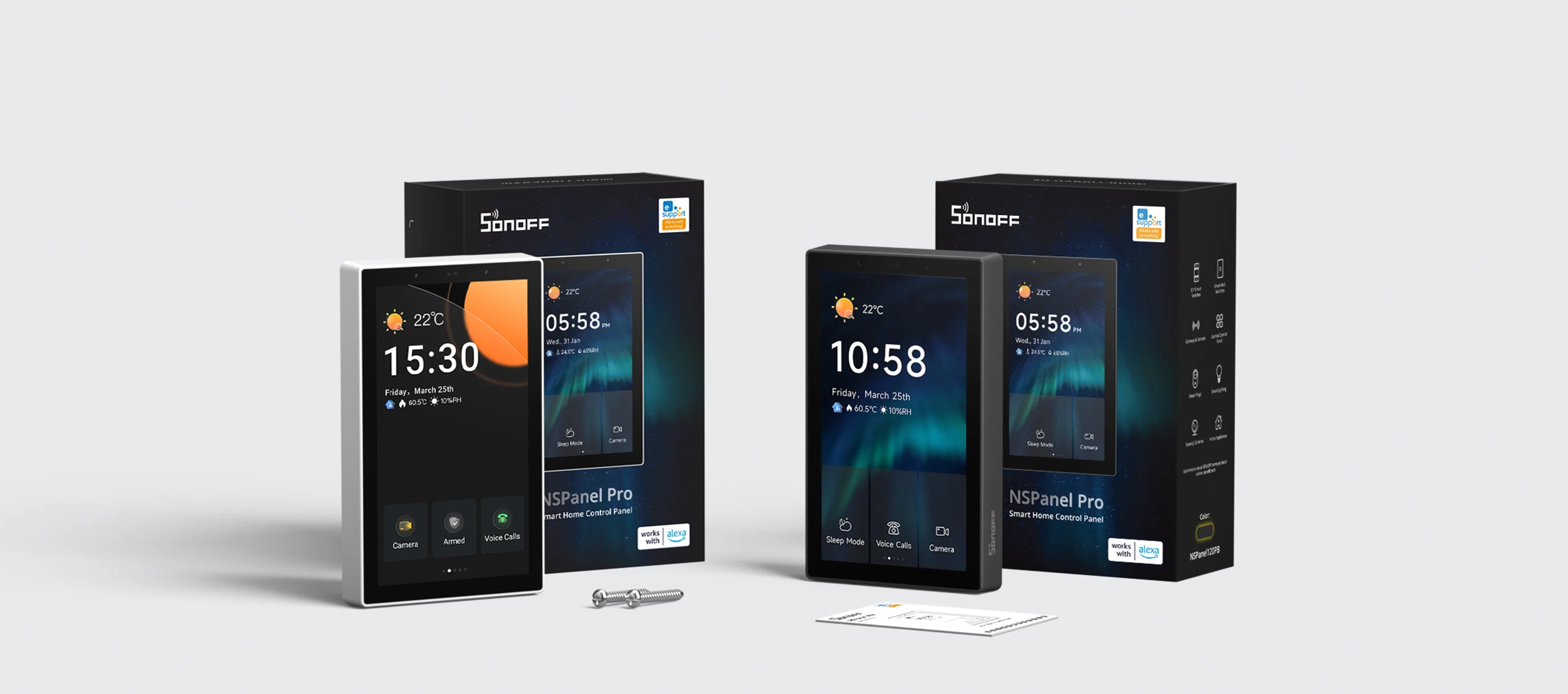 Bild von SONOFF NSPanel120PW Matter-Touchpanel UP | mit Zigbee-Hub | weiß | 120 mm