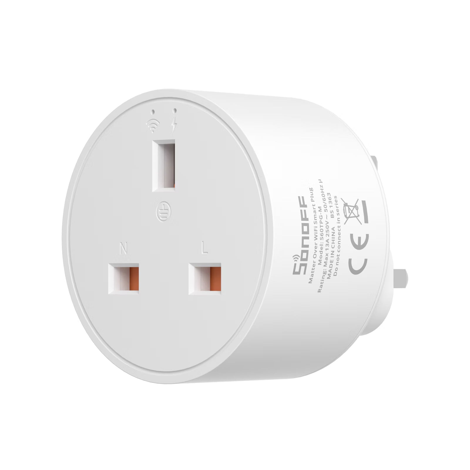 Presa misuratore di potenza intelligente SONOFF S60 Type G Matter over WiFi | S60TPG-M